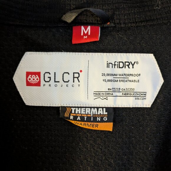 686 Men's GLCR Snowboard Jacket Sz M - Picture 2 of 4
